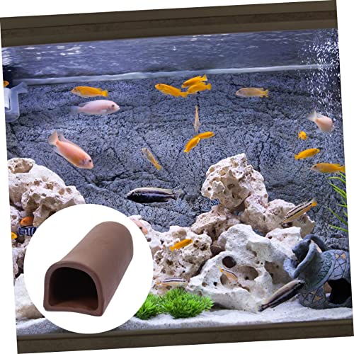 Fish Tank Tunnel Hideaway Unique Aquarium Shelter for Shrimp Fish Decorative Breeding Tube for Fun Safe Freshwater Tanks
