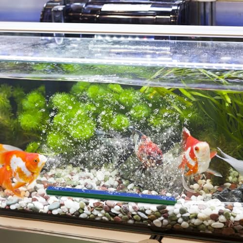 WishLotus Fish Tank Air Bubbler, 2 PCS Durable Long Strip Aquarium Bubbler Stone Bar 12 Inch Aquarium Air Stones Bubbler Wall Air Stone Tube for Fish Tank Air Pump Aquarium Accessories - size: 12 Inch