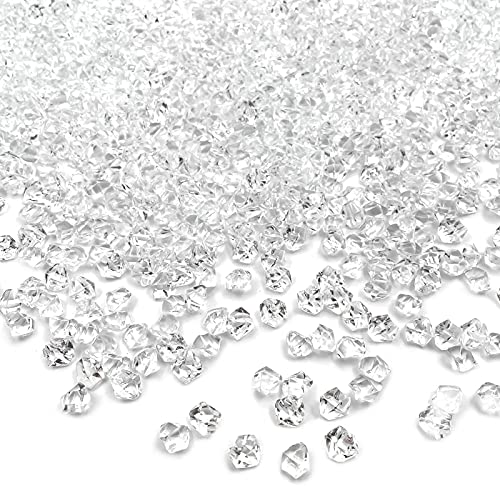 Reusable Fake Ice Cubes 2500 pcs 6 x 9 mm for Rock Crystals Treasure Gems for Table Scatters, Vase Fillers, Wedding Photography Props Vase Fillers - color: 6*9mm-2500pcs