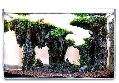 Allcolor Fish Tank Decor Rocks.Aquarium Decoration Model.Easy and Quick Solution for Aquascaping.(Cave of Gods) - style: Cave of Gods