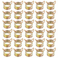 PATIKIL Spring Band Hose Pipe Clamps for 20-24 mm OD Hose, 30 Pack Silicone Vacuum Constant Tension Band Clips for Fuel Line Silicone Air Hose Tube Water Pipe, Gold - size: 20-24 mm