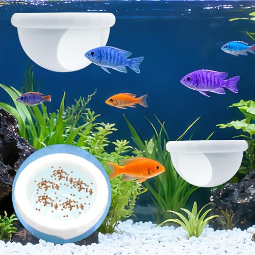 2 Pcs Floating Betta Hide & Shrimp Cave – All-in-One Aquarium Hammock, Aquarium Floating Betta Fish Skins, 3D Printed Feeding and Resting Shelter for Small Shrimp - color: White