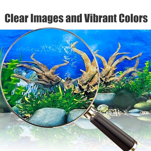XCNO Aquarium Background Seabed Coral Rock Water Plants Fish Tank Backdrop 10 20 Gallon Fish Tank Background for Aquarium - color: Seabed Coral, size: 11.6" x 25" In