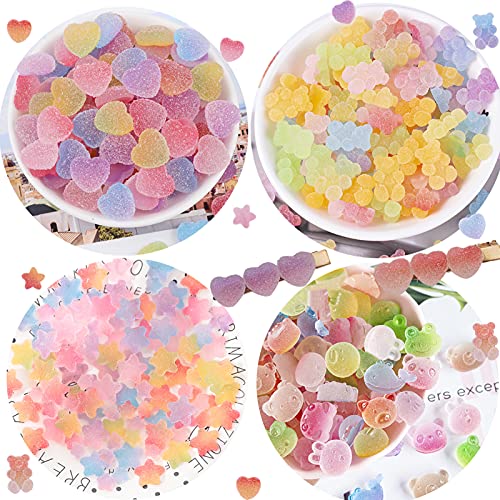 Tmtains Slime Charms Kawaii Resin Charms 3D Cute Nail Charm Mini Flatback Luminous Animal Charm Bulk Resin Jewelry Making Turtle Embellishments Supplies for Cell Phone Scrapbooking DIY Crafts - color: Colorful