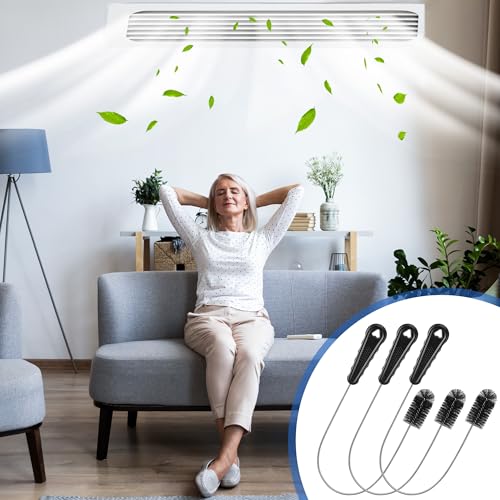 3 Pcs Condensate Trap Flexible Drain Brush, 16 Inch AC Drain Line Cleaning Brush for AC & HAVC Condensate P Trap, Black - color: Black, size: 16 Inch