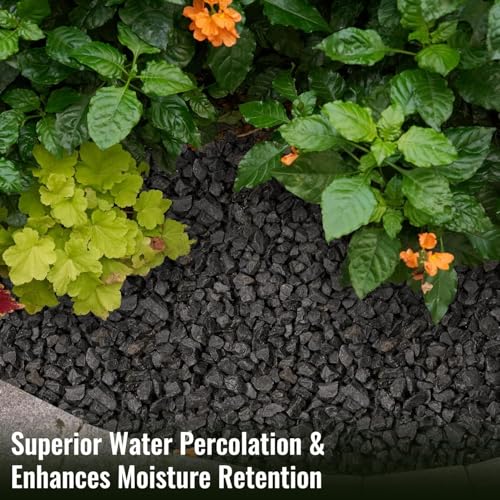NUPICK 10 Pound Gravel Rocks, 0.5-0.7 Inches Polished Pebbles for Plants, Fish Tank, Clear Vase and More, Natural Black Stones - color: Black, size: 0.5-0.7"-10lb