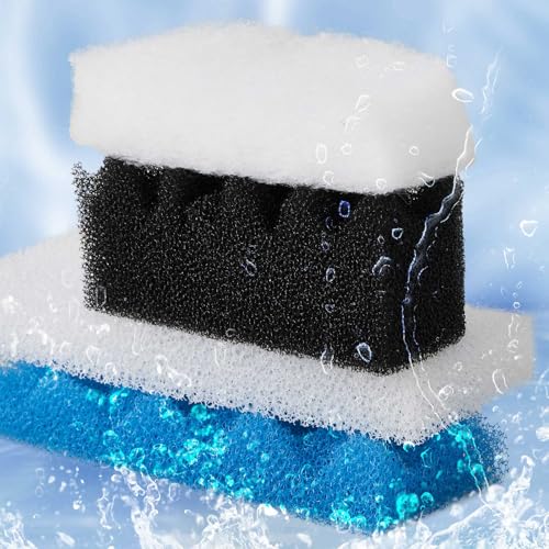 Threlaco 32 Pcs Aquarium Media Kit Compatible with Fluval 206/207 Canister Filter, Including Foam Pad, Water Polishing Pad, Activated Carbon, Ceramic Rings, Mesh Bags, Silicone Lube - style: 206/207