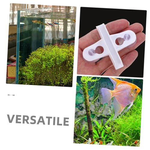 20pcs Aquarium Divider Clips with Suction Cup Holders Sturdy Abs Fish Tank Isolation Plate Support for Easy Installation Versatile Use Secure Stable for Various Tank