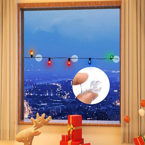 50Pcs Adhesive Suction Cups Fish Tank Wire Sucker Pad Wall Hanging Bulk Lights String Holder Rope Glass Suction Cup Clip