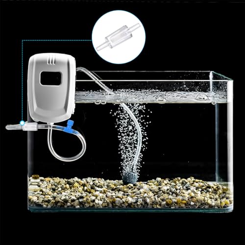 M METERXITY 24-Pack Aquarium Air Check Valve, Plastic One Way Non-Return Valves Air Valve Air Tubing Accessories Air Pump Accessories for 3/16" Airline Tubing Fish Tank [Clear White]