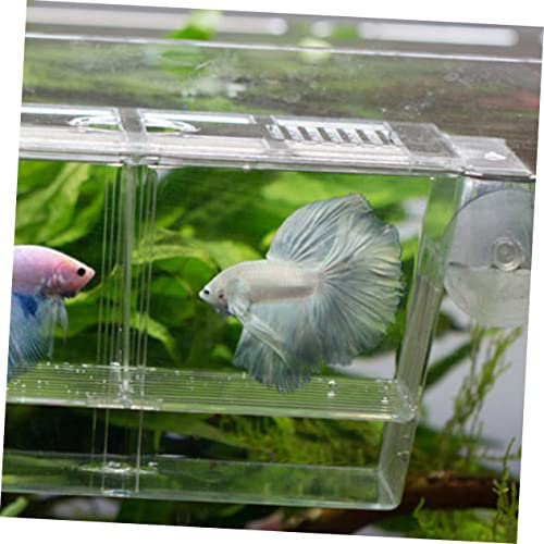 LIOOBO Fry Isolation Tank Aquarium Fish Net Incubation Container for Fish Safe Fry Box