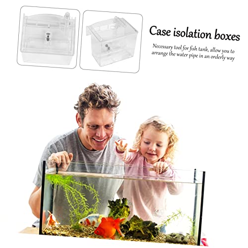 1pc Pneumatic Fish Tank Isolation Box Breeding Case for Guppy Fish Easy Installation Keeps Water Flowing for Acclimation Aquariums