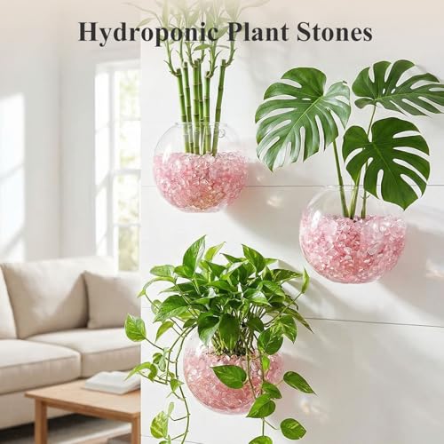 JOHOUSE Rose Quartz Crystals, 1lb Pink Crushed Rose Quartz Chips Bulk Tumbled Stones Irregular Shaped Succulent Pebbles Decorative Rocks for Aquarium Fish Tank Vase Filler DIY Crafts Indoor Plants - color: Pink