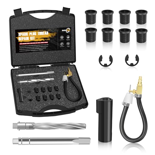 38900 Two Valve Ford Triton Tool Kit, Foolproof Repair System, Spark Plug Thread Repair Kit Compatible with 4.6L, 5.4L and 6.8 V-10 Ford Triton Two Valve Engines (Light Black) - color: Light Black