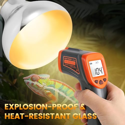REPTITRIP Dual Reptile Light Fixture with 100W Full Spectrum UVA UVB Light Bulb & 100W Nighttime Ceramic Heat Emitter, 2 Independent Switches, Reptile UVA UVB Heat Combo Pack - size: ST4