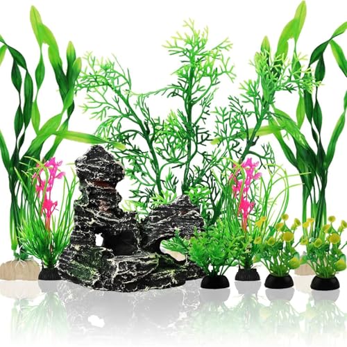 Aquariums Landscape Artificial Plant Fish Tanks Landscaping for Shrimp Breeding Landscape Ornaments Grass Craft Fish Tanks Rockery