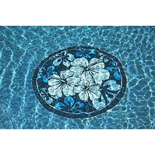 Custom Monogram Design Pool Mat, Decorative Pool Emblem, Choose Leter and Size, Easy to Install and Remove - size: 29" in Diameter, style: Letter "P"