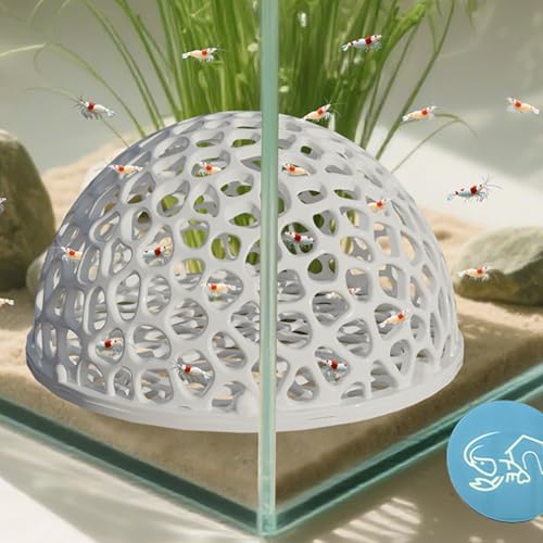 2 PCS Shrimp Dome Hide, Aquarium Shrimp Cave Hideout, Shrimps Hides, Tunnel Cave for Aquarium Small Fish Habitat Rest