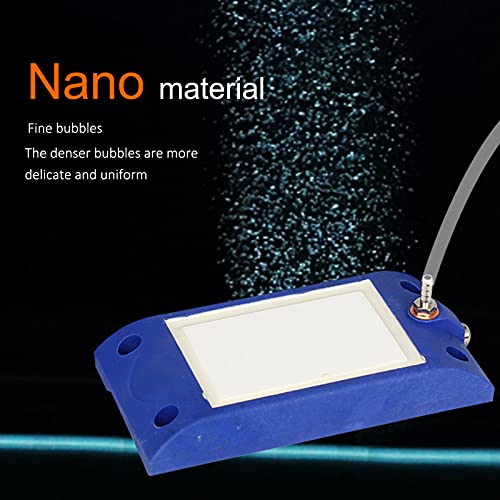 Aquarium Air Stone Bar, Fish Micro Bubble Oxygen Diffuser Aquarium Dual Interface Nano Air Stone Bar, Bubble Diffuser Release Tool for Fish (Small)