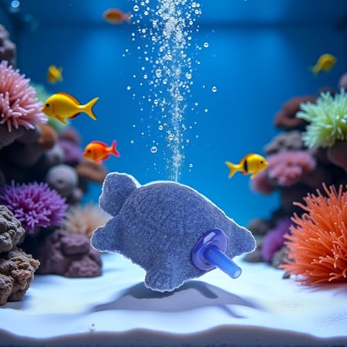 Blue Turtle Aquarium Bubble Air Stone Diffuser Fish Tank Aerator Oxygen Pump Ornament Decor Aquarium Air Pump Accessories