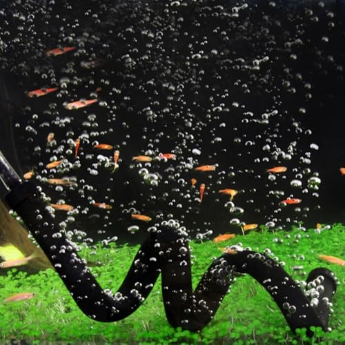 Plastic Air Stone Bubble Bar Leak-Proof Double End Aquarium Aeration Diffuser Hose for Fish Tank Oxygenation(75cm/30in)