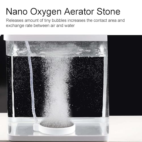 Fish Tank Air Stone, 2 Inch Nano Ultra-High Dissolved Oxygen Diffuser Bubbler, Make Super Tiny Bubbles for 2-30 Gall0n Hydroponics and Aquarium Fish Tank - size: 2 Inch, for 2-30 Gal