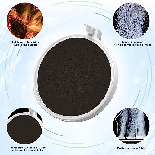 Aquarium Air Stones Oxygen Bubbler, 4 Inch Fish Tank Quiet Oxygen Aerator, Air Pump Accessories Airstones for Fish Tank and Hydroponics - size: 4 inch for 35 - 100 gallon tanks