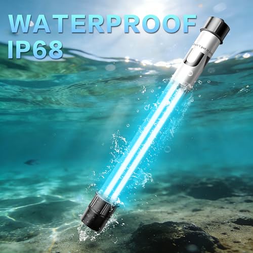 20W Pond UV Light for 100-1200 Gallon, Aquarium UV Light, UV Water Clarifier for Koi Pond, Cold Plunge, Aquarium, Swimming Pool, Spa and Fish Tank Algea Control - color: 20W for 1000 Gallon