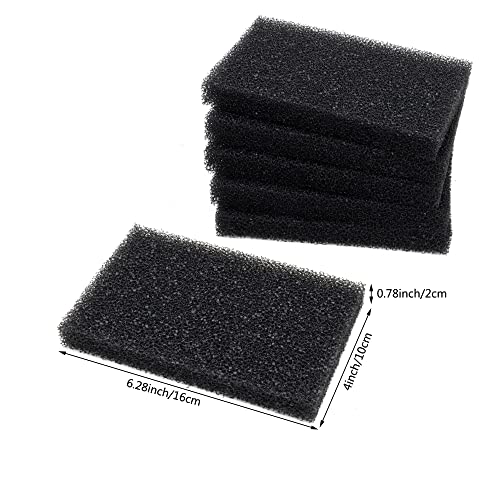 Aquarium Bio Filter Media Sponge, 6.28 x 4 x 0.78 inch 24 Pack Cut-to-Size Foam for Aquarium Fish Tank - size: 24 pcs