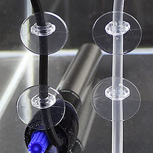 40Pcs Aquarium Suction Cups Clear Fish Tank Hose Clamps Suction Cup Clips Airline Tube Holders Fish Tank Holders Clips for Fish Tank Tubing