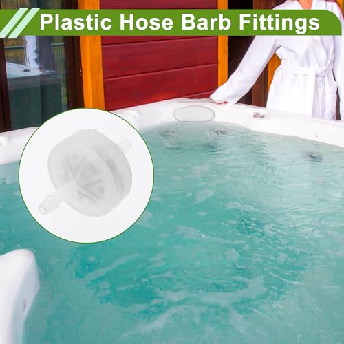 Plastic Hose Barb Fitting 3/32" Check Valve Inline One Way Non Return Barb Hose Fitting Plastic 5 Pcs
