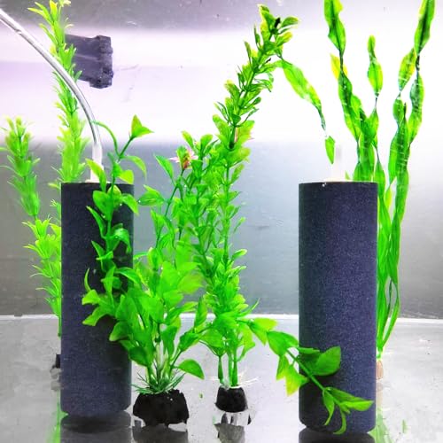 AQUANEAT Aquarium Air Stones 6x2 inch 2 Pack, Large Airstone, Aerator Bubble Diffuser, Air Pump Accessories for Aquariums, Hydroponic, Ponds and Fish Tanks - size: 6 inch 2 pcs