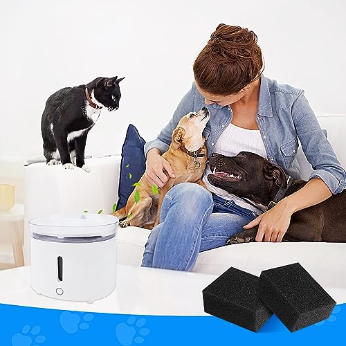 8 Packs Pre-Filter Sponges, Water Pump Filter for WF20/CF20 68oz/2L Cat Water Fountain Wireless Pump Sponges