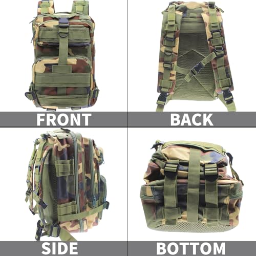 Lightweight Fishing Tackle Backpack Professional Water-Resistant All-in-One Rod Holder & Gear Storage - color: Camouflage Color