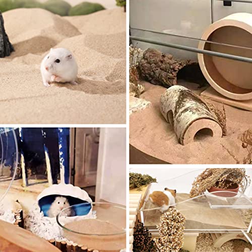 Hamster Bath Sand, 7.7lb Dust Free Desert Sand or Potty Litter Sand for Hamster Chinchillas Gerbil Syrian Mice Small Animals(Beige) - color: Beige, size: 7.7lb