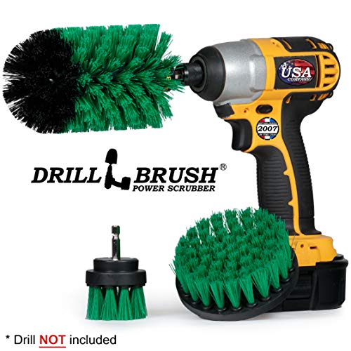 Drill Brush Power Scrubber by Useful Products - Drillbrush Oven Cleaner Brush Set - Kitchen Cleaning Brush Drill Brush Set - Kitchen Accessories - Drill Brush Attachment Countertop Scrubber Brush Set