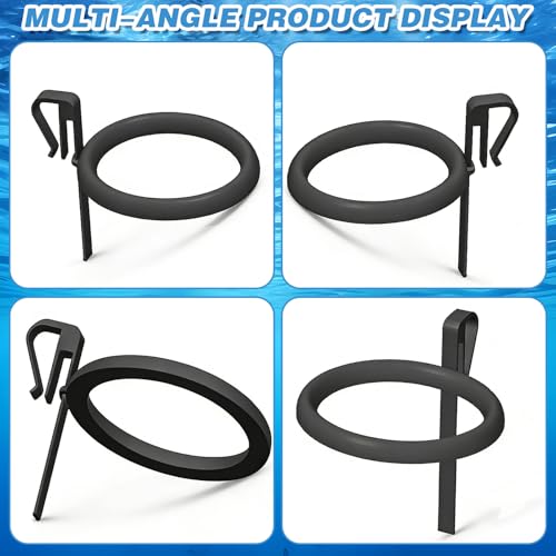 Clip On Fish Feeding Ring for Fish Tank, Non-Shedding Food Holder, Fits 3-15mm Glass, Keeps Floating FishFood in Place, Great for Betta and Rimless Tanks