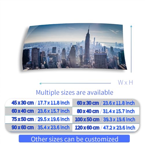 Aquarium Background Stickers - New York City Skyline Metropolis Self-Adhesive Fish Tank Reptile Terrarium Decor Poster (60 x 40 cm / (23.6 x 15.7 inches)) - size: 60 x 40 cm / (23.6 x 15.7 inches)