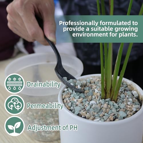 3lb Mix Rocks for Plants in Door -Mix Perlite,Maifanitum Stones,Zeolites Rocks for Bonsai Succulent Cactus Potting Soil and Vase Fillers, Fairy Gardening,Top Dressing - color: Mix Rocks, size: 3lb