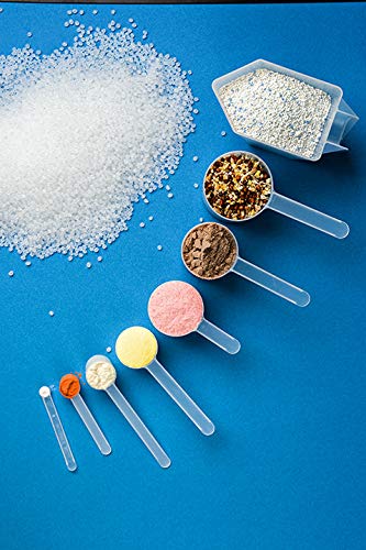 25 mL (5 Teaspoon) Long Handle Plastic Measuring Spoon for Coffee, Protein Powder, Pet Food, Spices, Grains, Dry Goods – Food-Grade BPA-Free (Pack of 10) - size: 25 mL | 25 cc | 5 Teaspoon