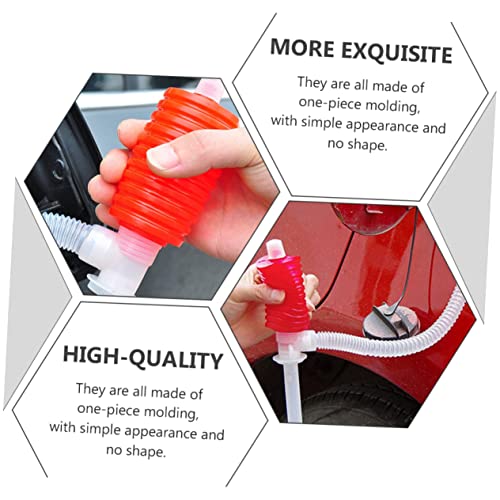 Luxshiny 4Pcs Portable Oil Liquid Siphon Pump Manual Fuel Transfer Pump for Changing and Water Siphoning Durable Material Leak Resistant Design for Safe Use