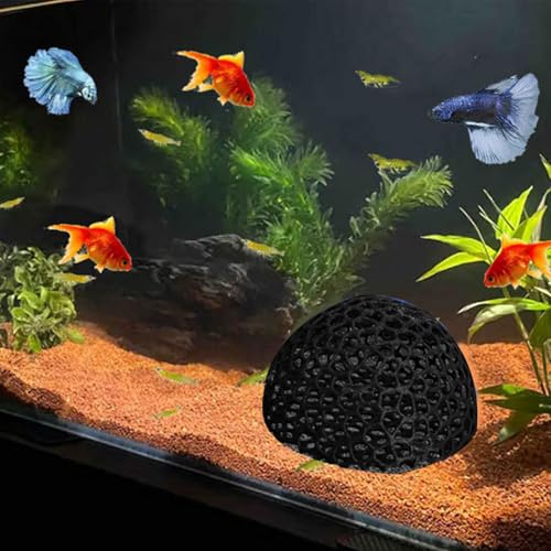 Artificial Resting Cave Shelter Aquarium Decors Landscape for Beautify Aquarium Landscaping Appearance Dome Corner Fish Cave with Removable Design