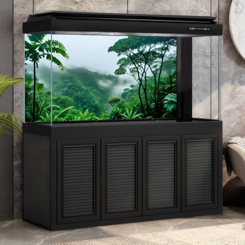 Foggy Rainforest Aquarium Background Majestic Tropical Green Trees Forests Fish Tank Background Scenic Tranquil Lush Jungle Terrarium Backgrounds Misty Forest Valley Reptile Tank Backgrounds 24x12in - color: Pure Green, size: 24(W)x12(H)in