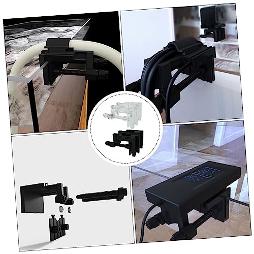 LIFKOME 2pcs Acrylic Fixing Clamps for Fish Tanks Multi-functional Clips and Wear-resistant Hose Holder Easy Install for Aquariums Options