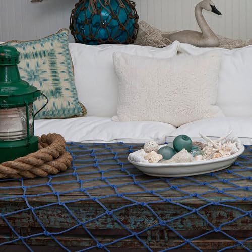 2 Pack Fish Net Decorations for Party - color: Peacock Blue