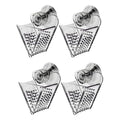 Mipcase 4pcs Acrylic Red Feeder Cup Cone Design Feeding Funnel for Easy to Install and Clean for Aquariums and Fish Tanks