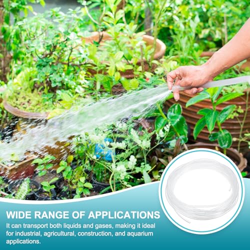 uxcell Clear PVC Tubing, 1.2mm ID x 2.7mm OD - 15ft PVC Tube Lightweight Vinyl Hose, Transparent Flexible Plastic Water Tubing for Air Oil Water Transfer Aquarium Irrigation - size: 1.2mm ID x 2.7mm OD