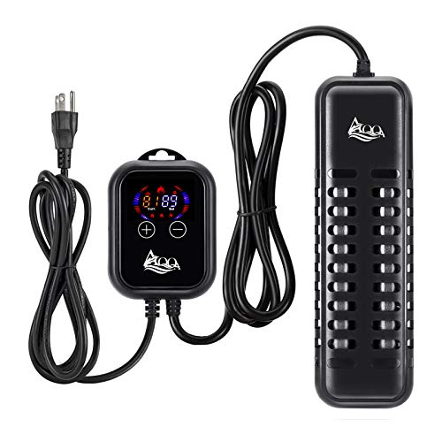 AQQA Submersible Aquarium Heater,100W/200W/300W/500W/800W/1000W/1200W Fish Tank Heater,External Temperature Controller LED Temperature Display,Suitable for Saltwater and Freshwater(1000W) - size: 1000W (for 105-238 gallon)