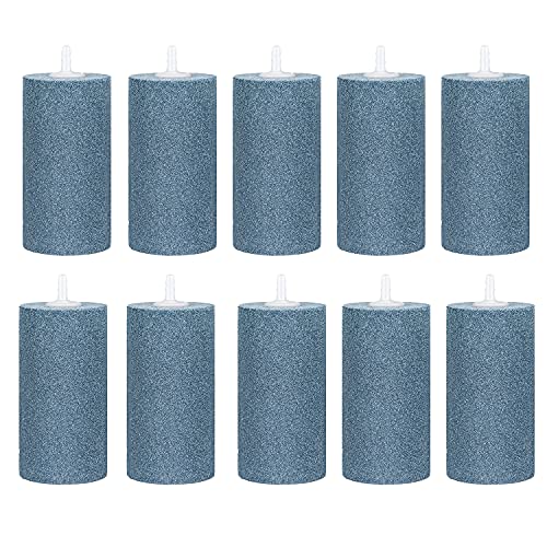 Simple Deluxe Large Air Stone Cylinder for Fish & Plant in Aquarium and Hydroponics Air Pump, 10 Pack - size: 10 Pack