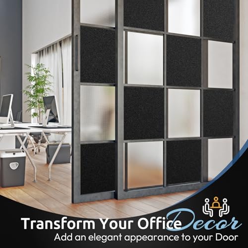 rabbitgoo Blackout Window Film, Removable Window Tint in House Static Cling, Darkening Privacy Heat & Light Blocking, Window Cover Day Sleep for Home Garage Bedroom Black 35.4 x 78.7 Inches - color: Black, size: 35.4" X 78.7"